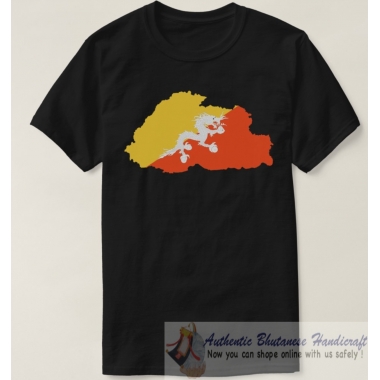 Bhutan map t-shirts