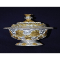 Silver Offereing Plate plated with gold